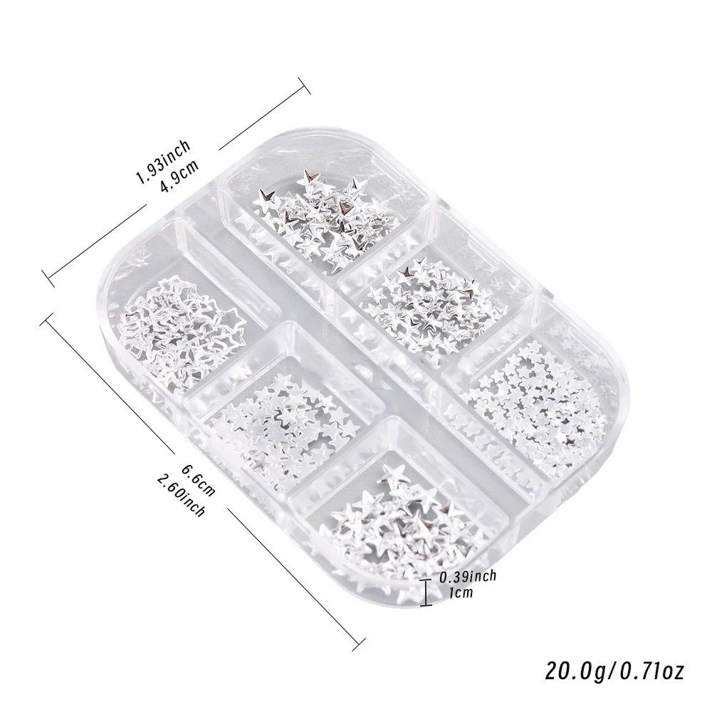 6 شبكات مختلط اللؤلؤ الراين Bowknot مسمار الأحجار الكريمة الديكور Y2K الجوف ستار لامع مسمار السحر الفاخرة ستار مانيكير مجوهرات