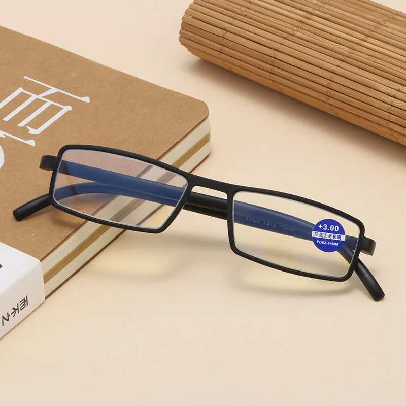 YCCRI Men's Reading Glasses Fashion Full Frame Unisex Presbyopic TR90 Hyperopia Glasses image 5