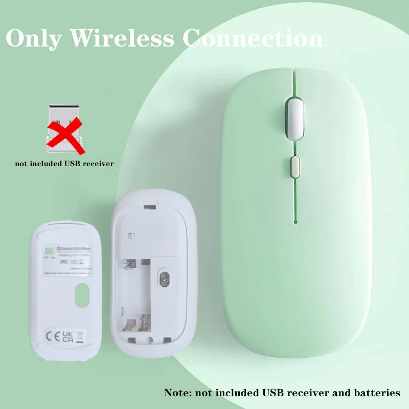Bluetooth-Compatible Mouse Marcaron Computer Laptop Optical Mouse Wireless for iPad Samsung Tablet Universal Mice Noiseless