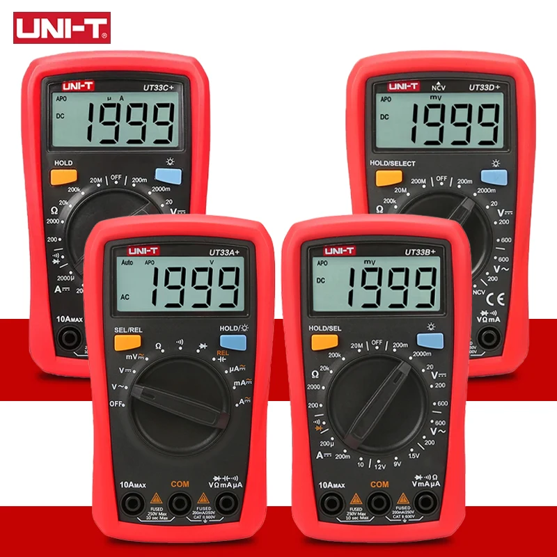 

UNI-T Pocket Multimeter Digital Ammeter Voltmeter Professional Resistance Measure Multi Meter Electrical Instruments Tool