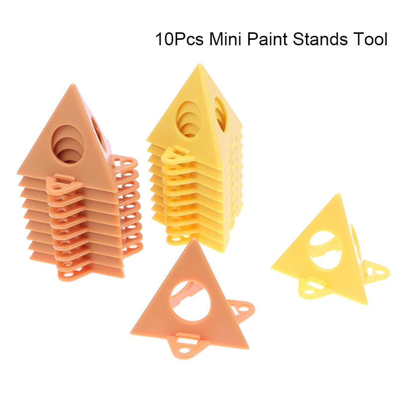 

10Pcs Mini Paint Stands Tool Triangle Paint Pads Feet For Woodworking Carpenter Woodworking Accessories