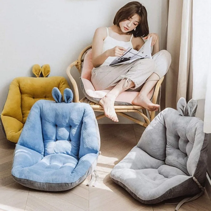 Niedliches Samtstuhl-Sitzkissen für Wohnheim, Schreibtisch, Kawaii Gaming, Schaukelstuhl, Kissen, Rückenlehne für Bürostuhl, faules Sofa, Tatami-Matte – Detail 8