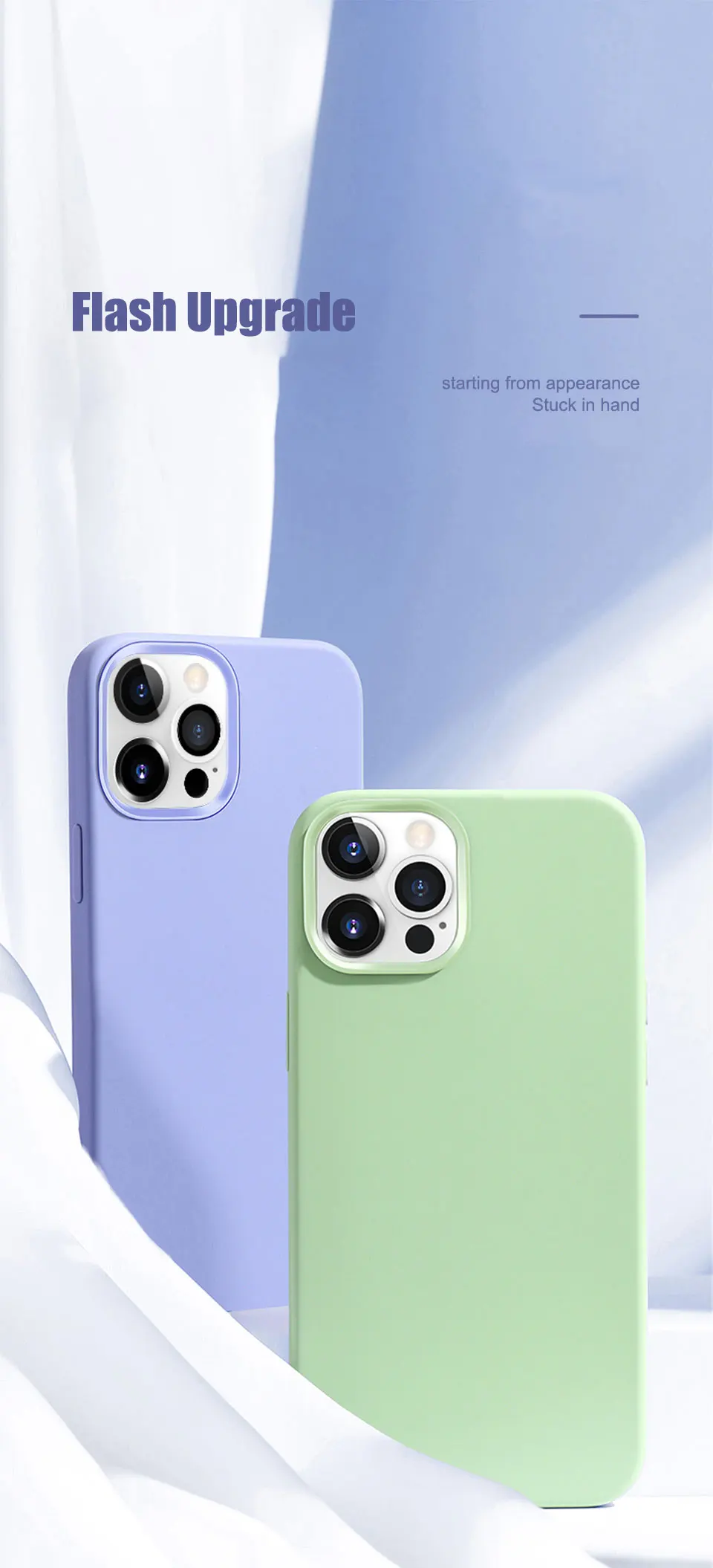Luxuriöse Silikonhülle für iPhone 17 16 14 12 11 13 15 Pro Max Modische Stoßfeste Schutzhülle für Apple 17 Air 15 14 16 Plus Zubehör – Detail 1