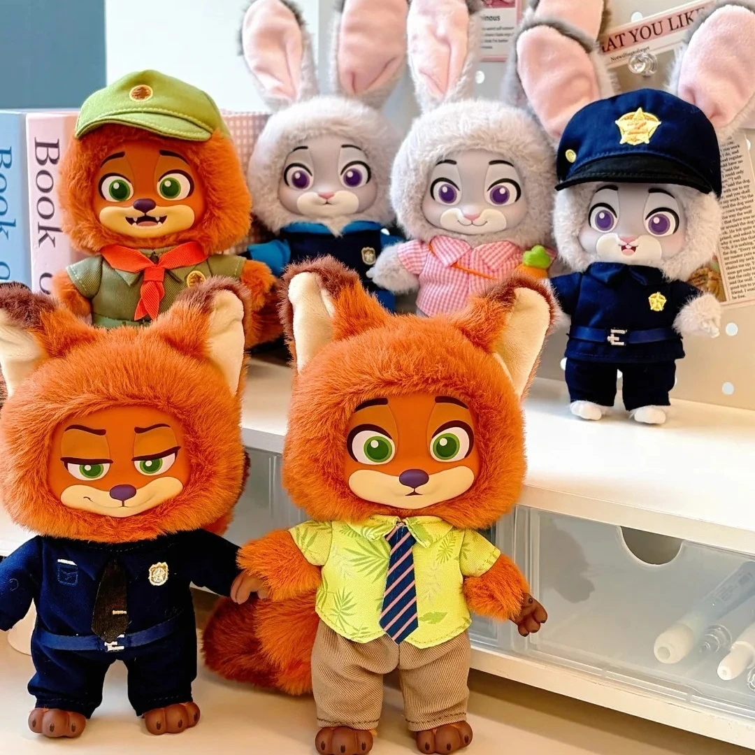 

Toptoy Zootopia Growth Journey Series Blind Box Vinyl Doll Plush Cute Nick Judy Action Figure Anime Kawaii Collection Model Toys
