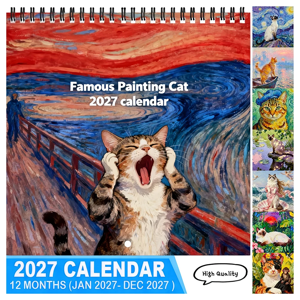 2027-kittys-calendarios-engracado-hangable-monthlys-wall-calendar-presente-para-cat-lovers-desktop-decoracao-office-papelaria