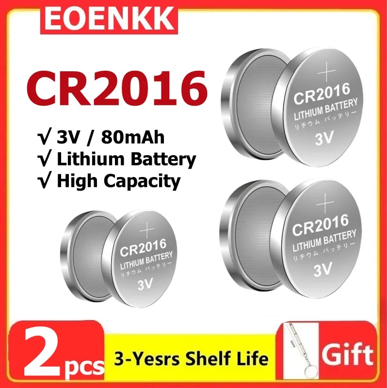 2-50 Stuks Cr2016 Knop Batterijen Cr2016 Br2016 Dl2016 Cel Munt Lithium Batterij 3V Cr 2016 Voor Horloge Elektronisch