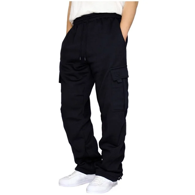 

Extra Thi Men's Sweatpants Casual Loose Fit plus Size 6 UK 7B Color Workwear Comfortable Straight Leg Non-Sinking Fade