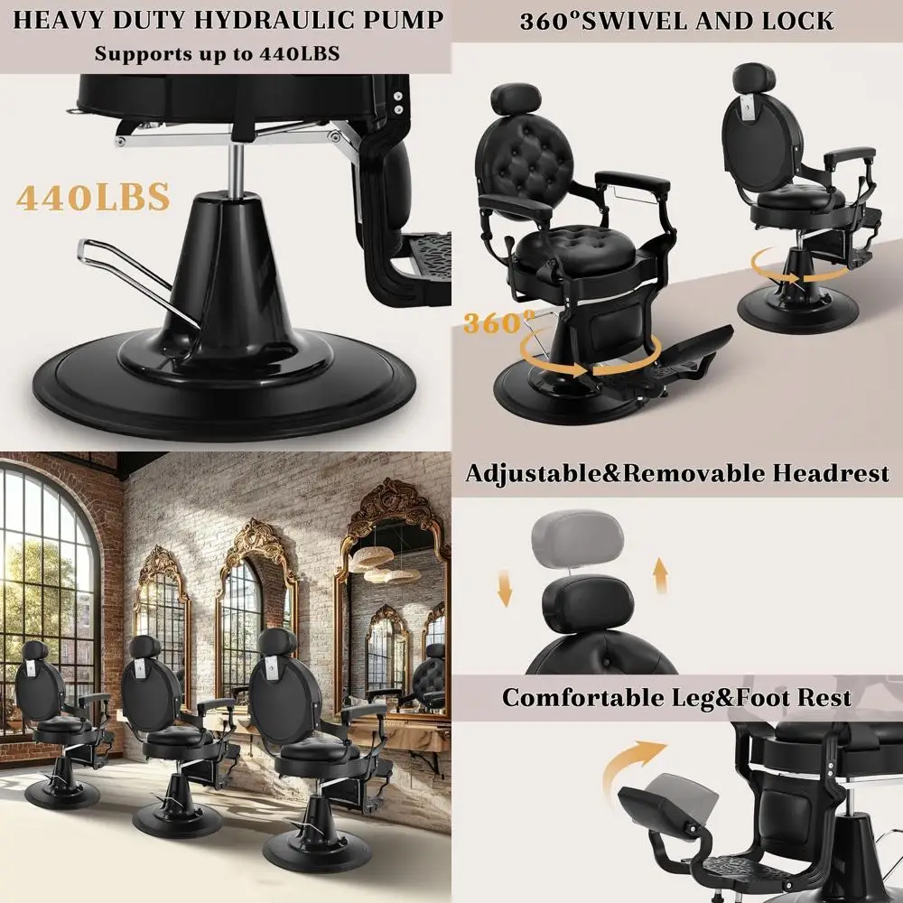 

Прочные гидравлические лежачие парикмахерские кресла для салонов, идеально подходят для стрижек, шампуней и укладки