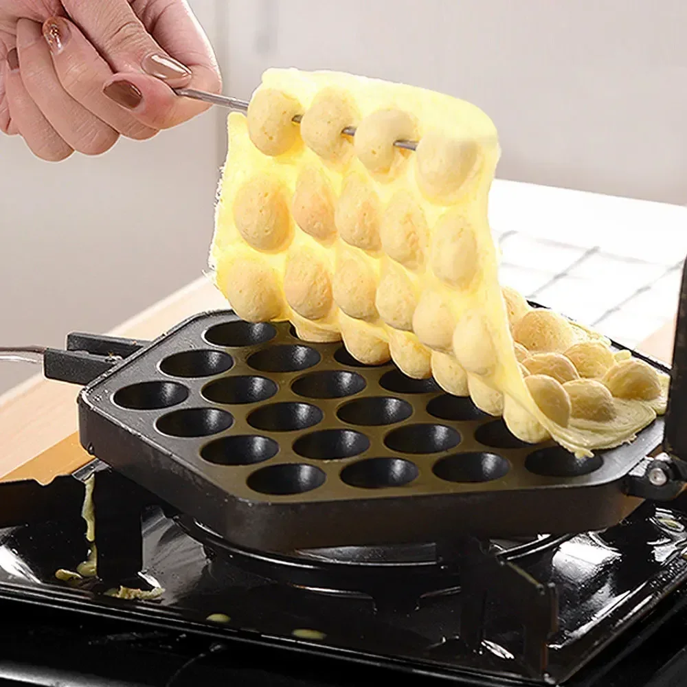 Non-stick Coating DIY Muffins Plate QQ Egg Bubble Cake Baking Pan Mold Eggettes Iron Aluminum Hongkong Waffle Maker Mould