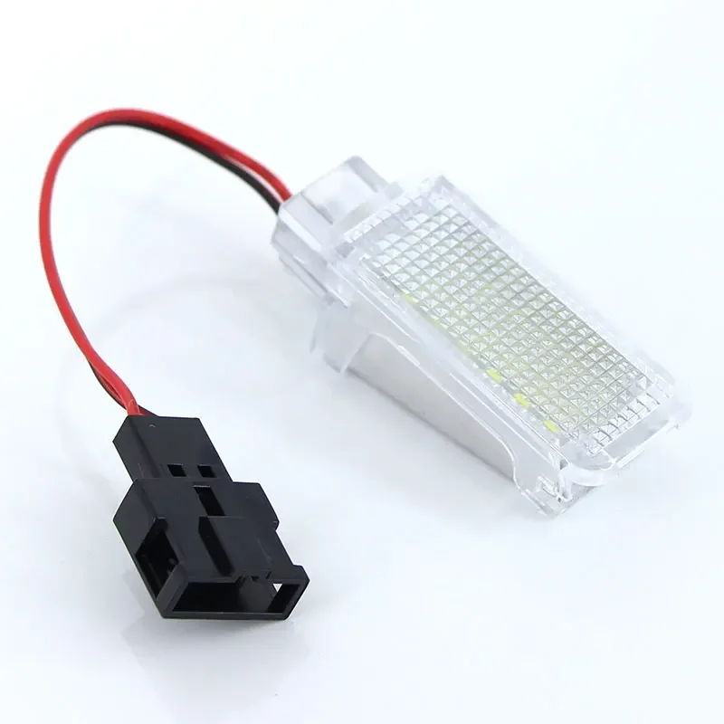2pcs White LED Courtesy Glove Box Under Door Foot Light for VW Touareg Tiguan Eos Passat SKODA SUPERB 2016 - 3V