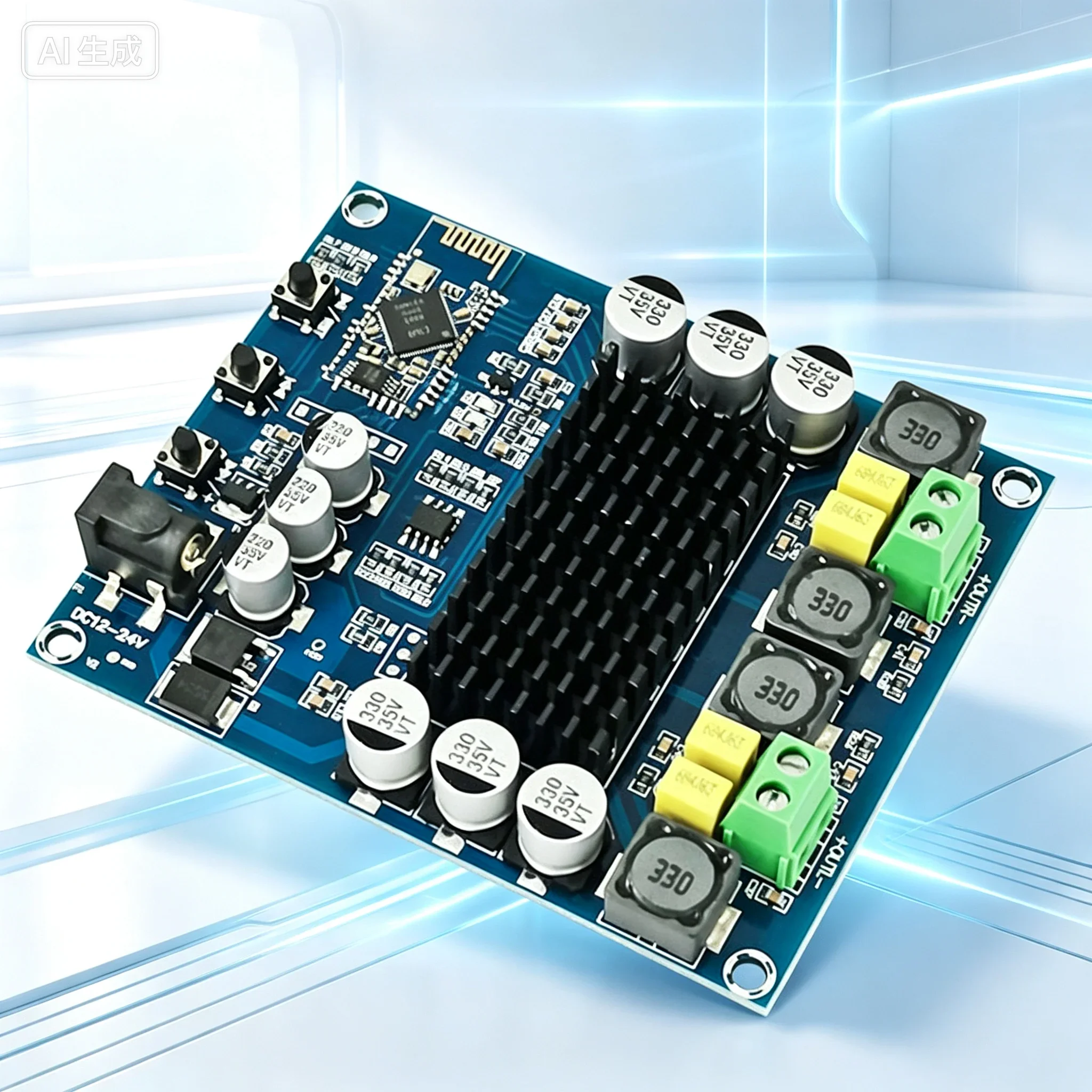 for TPA3116D2 Bluetooth 5.0 Digital Amplifier Board DC12‑24V Lossless Dual‑Channel Amplifier Module 2*120W