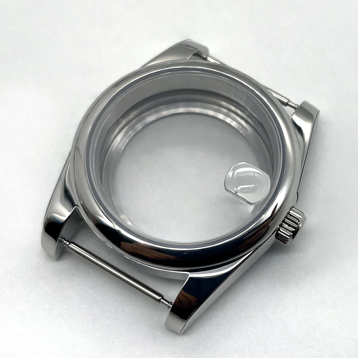 Neiton 36mm/39mm Silver Watch Case Watch Case 316L Stainless Steel For Seiko NH35 NH34 NH36 NH38 Miyota 8215 Movement image 4