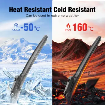 Univerzální inteligentní ramena stěračů, slitinové gumové stěrače, pružiny, díly pro stěrače čelního skla, posilovač stěračů, 2/4 ks, autopříslušenství 10 nejlepší prodej gumová role stěračů čelního skla - №7