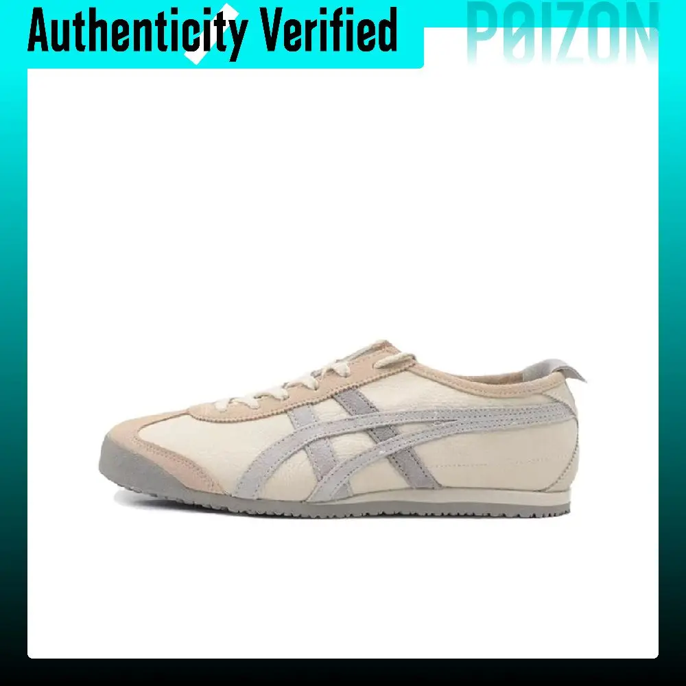 Onitsuka Tiger MEXICO 66 Slip Resistant Abrasion Resistant Low top Casual Shoes Unisex Beige 1183C076-252