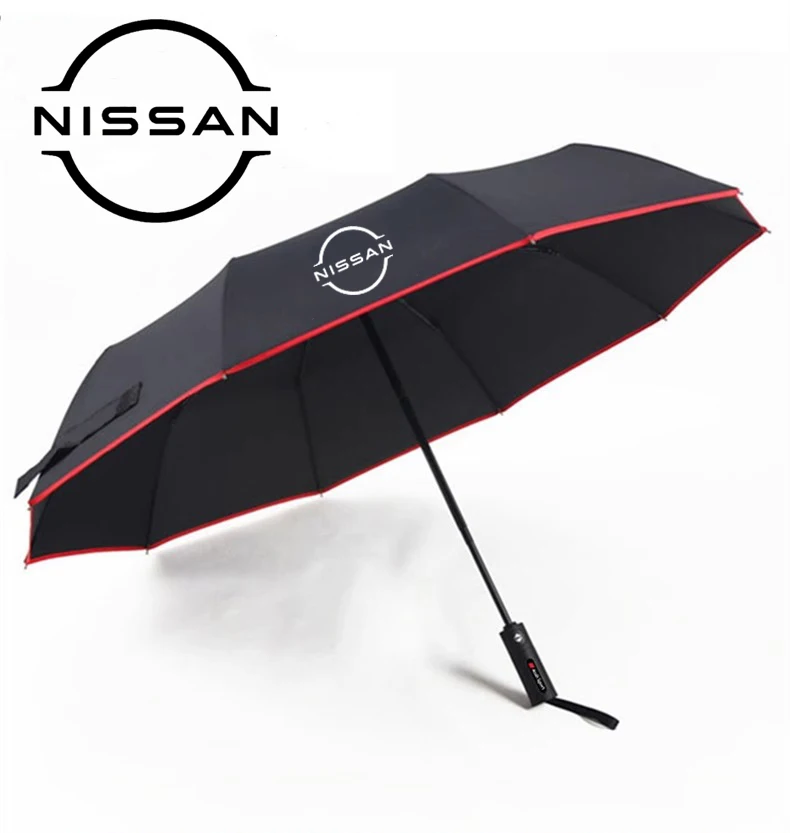 

Nissan Qashqai Juke X-Trail Patrol Note Leaf Altima Maxima Murano Micra Tiida Car Automatic Folding Windproof Sunshade Umbrella