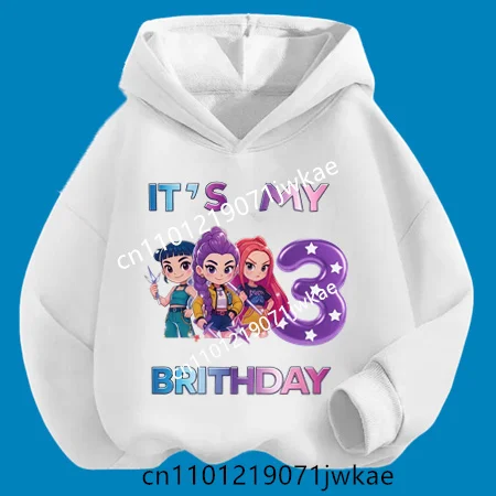 

Boys Girls Clothes Cartoon Sweatshirt Kids Clothing Gift KPop Demon Hunters Figure 3-9 Hoodie for Children Birthday Figure Top