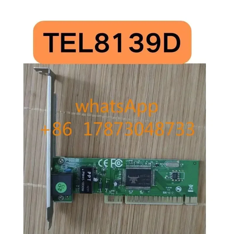 

Second hand TEL8139D wired network card test OK, fast shipping
