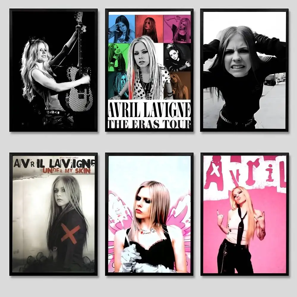 المغني أفريل لافين ملصق لا مؤطرة ملصق كرافت نادي بار ورقة خمر ملصق جدار الفن اللوحة غرفة نوم دراسة ملصقات