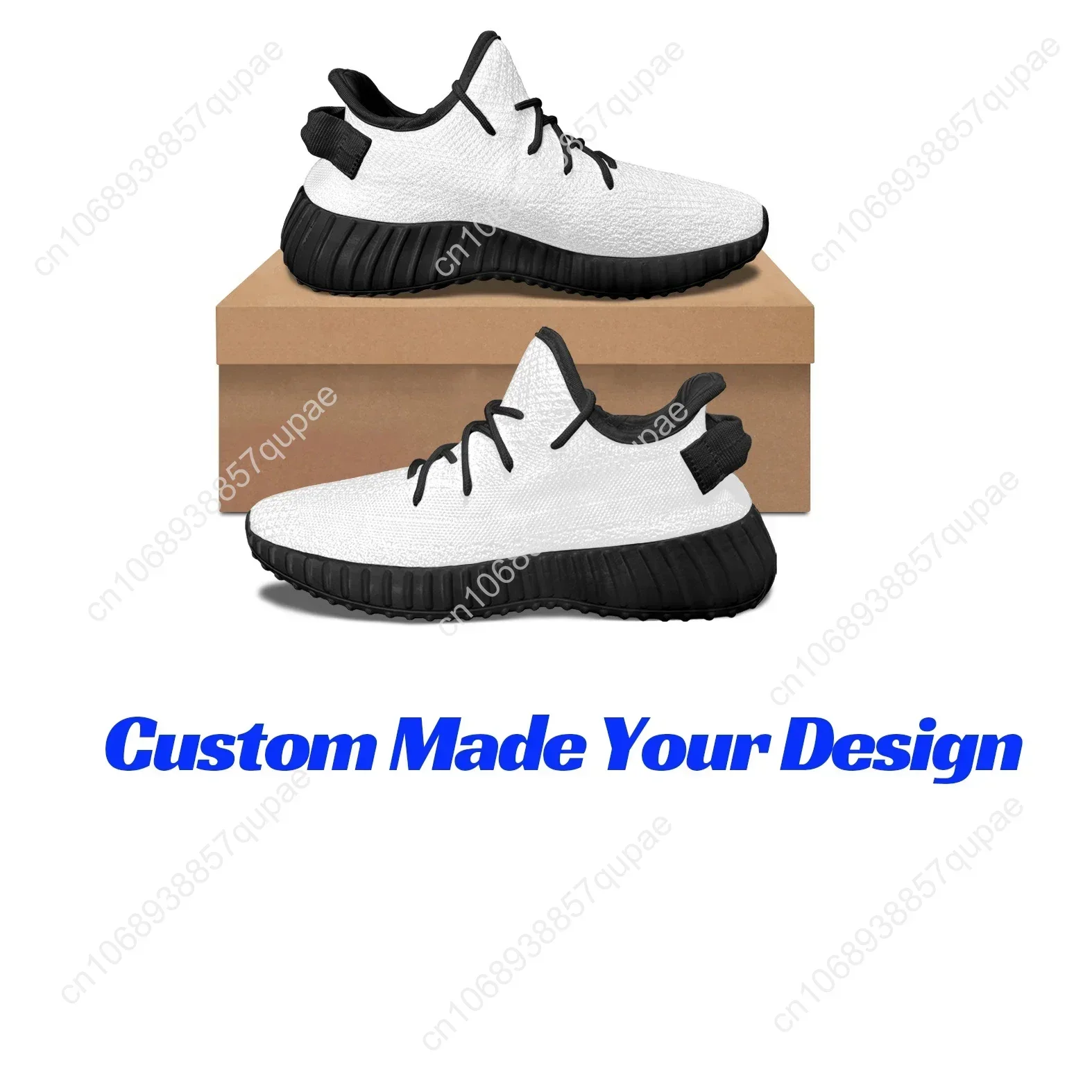 Custom Made Subliminal Print Casual Sports Breathable Men Women Knitted Shoes Sneakers WK6