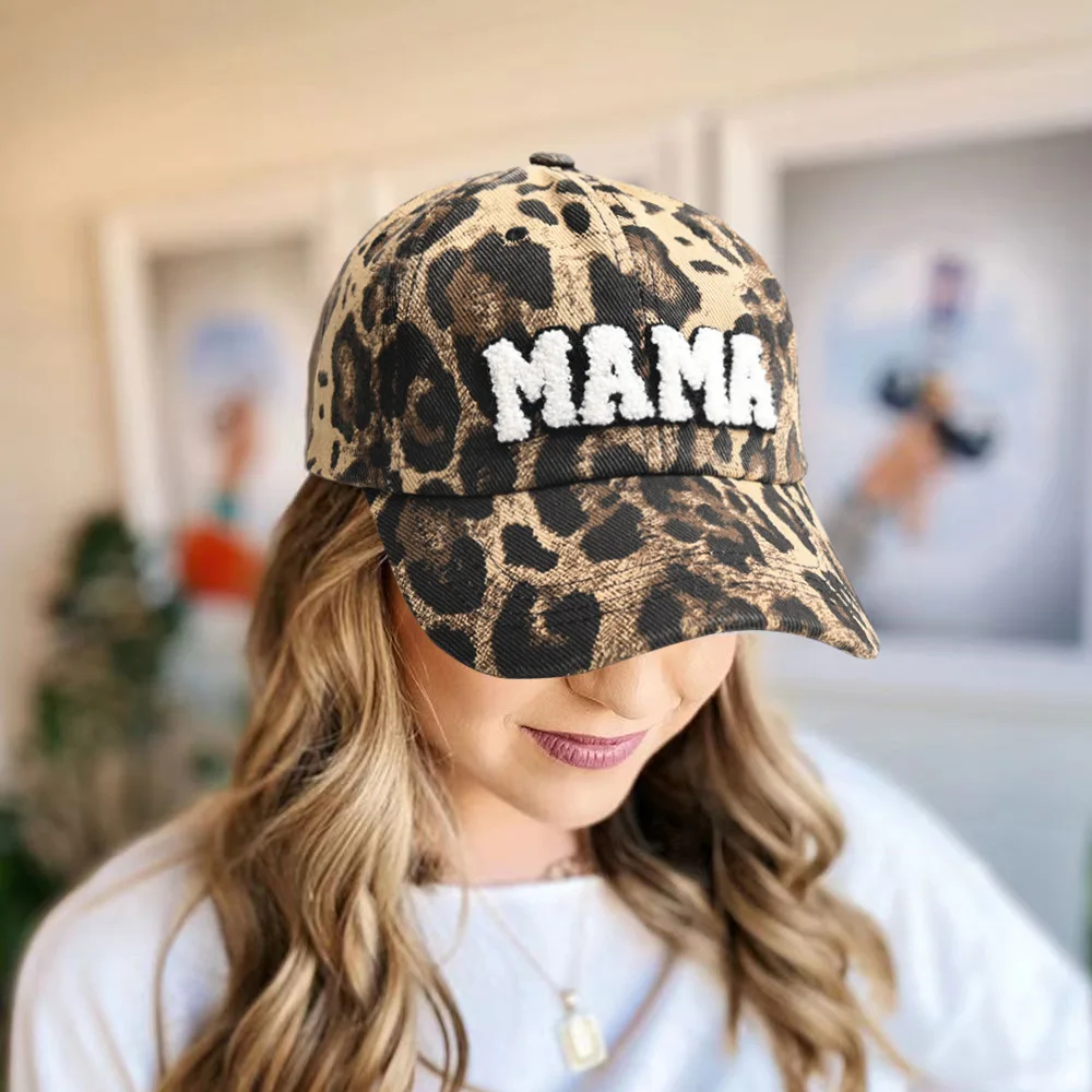 Letter MAMA MINI Embroidered Baseball Cap Outdoor Casual Sun Protection Parent-Child Caps Monther\'s Day Gifts for Mom Kids Gifts