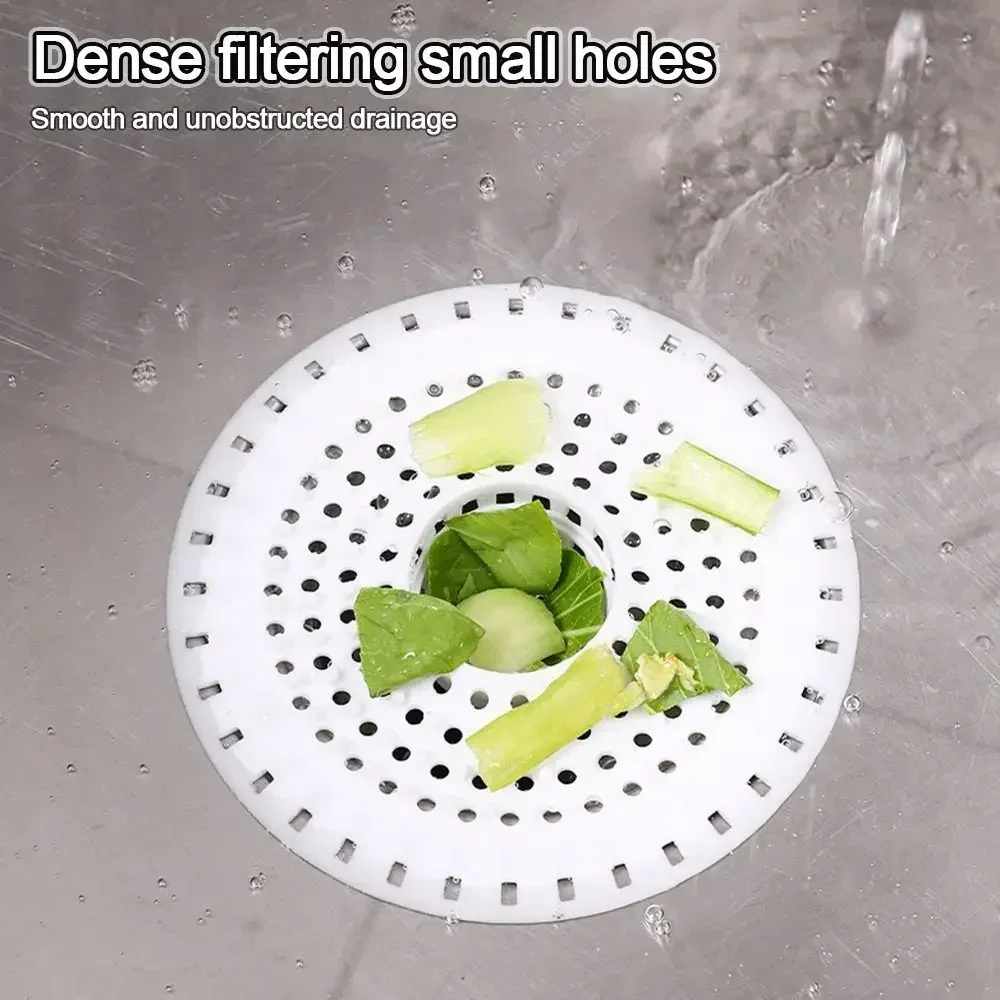 1/2 قطعة سيليكون مكافحة حجب الشعر سدادة وسادة دش الطابق أغطية للصرف مصفاة حوض تصفية الشعر الماسك الحمام المطبخ #3