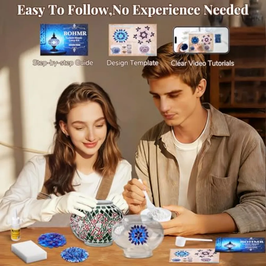 DIY Turkish Mosaic Lamp Kit, 5.2