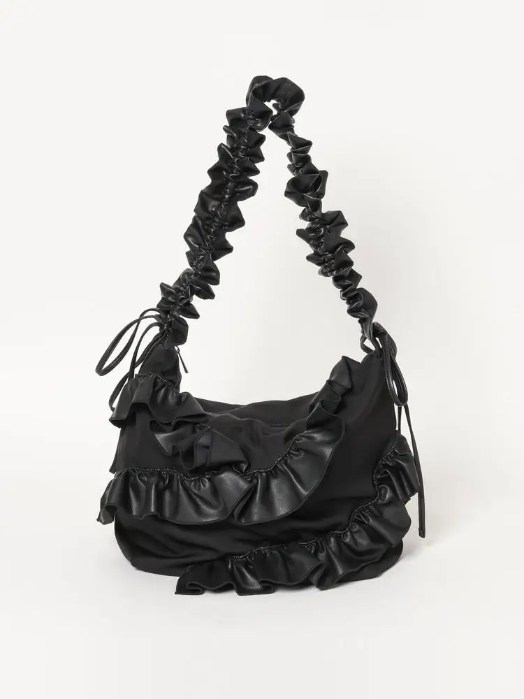 

Light Luxury Fashion New Pleated Cloud Women Bag Personalized Drawstring Shoulder Strap Single Shoulder Diagonal Cross Bag Trend