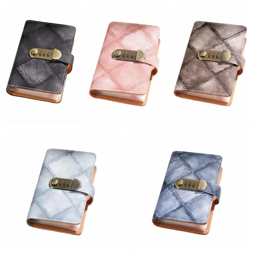 50Sheets Envelop Savings Challenges Book Portable PU Leather Budget Binder with Lock Wallet Storage Savings Handbook