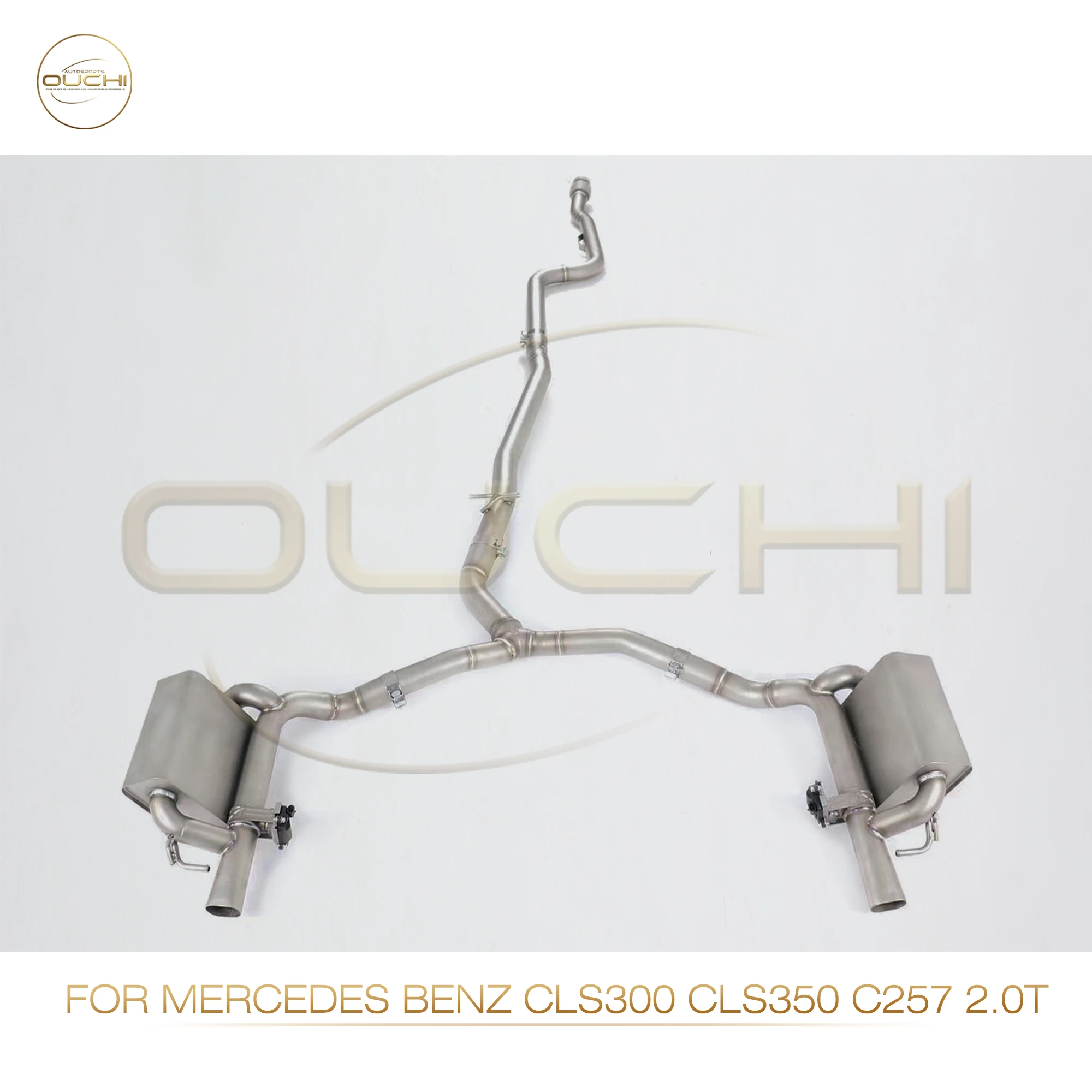 

OUCHI Stainless Steel Exhaust System Performance Catback for Mercedes Benz CLS300 CLS350 C257 2.0T Muffler With Valve