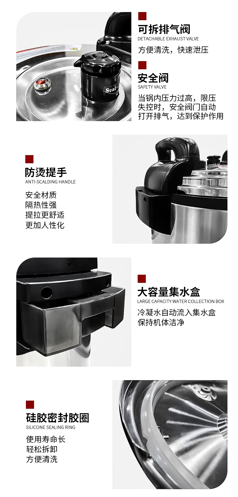 75 リットル 85L 100L 2025 最大サイズの商業多機能圧力鍋ホテルレストランケータリング使用