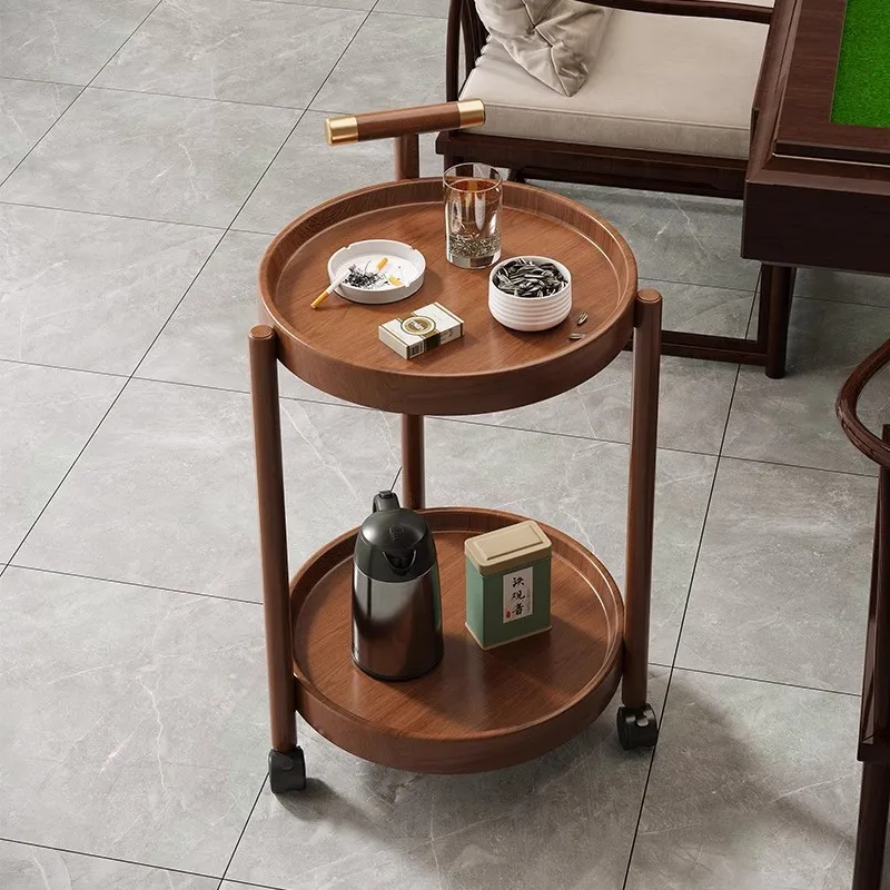 Rolling Cart End Table Storage Rack Snack Organizer Bedside Coffee Table Wheels Luxury Coffee Table Center Table Living Room