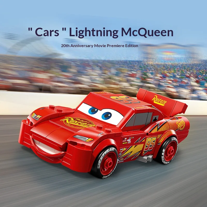 

Строительные блоки LEGO Super Racing Series 77255 Lightning McQueen, детские строительные блоки-головоломки, игрушка в подарок