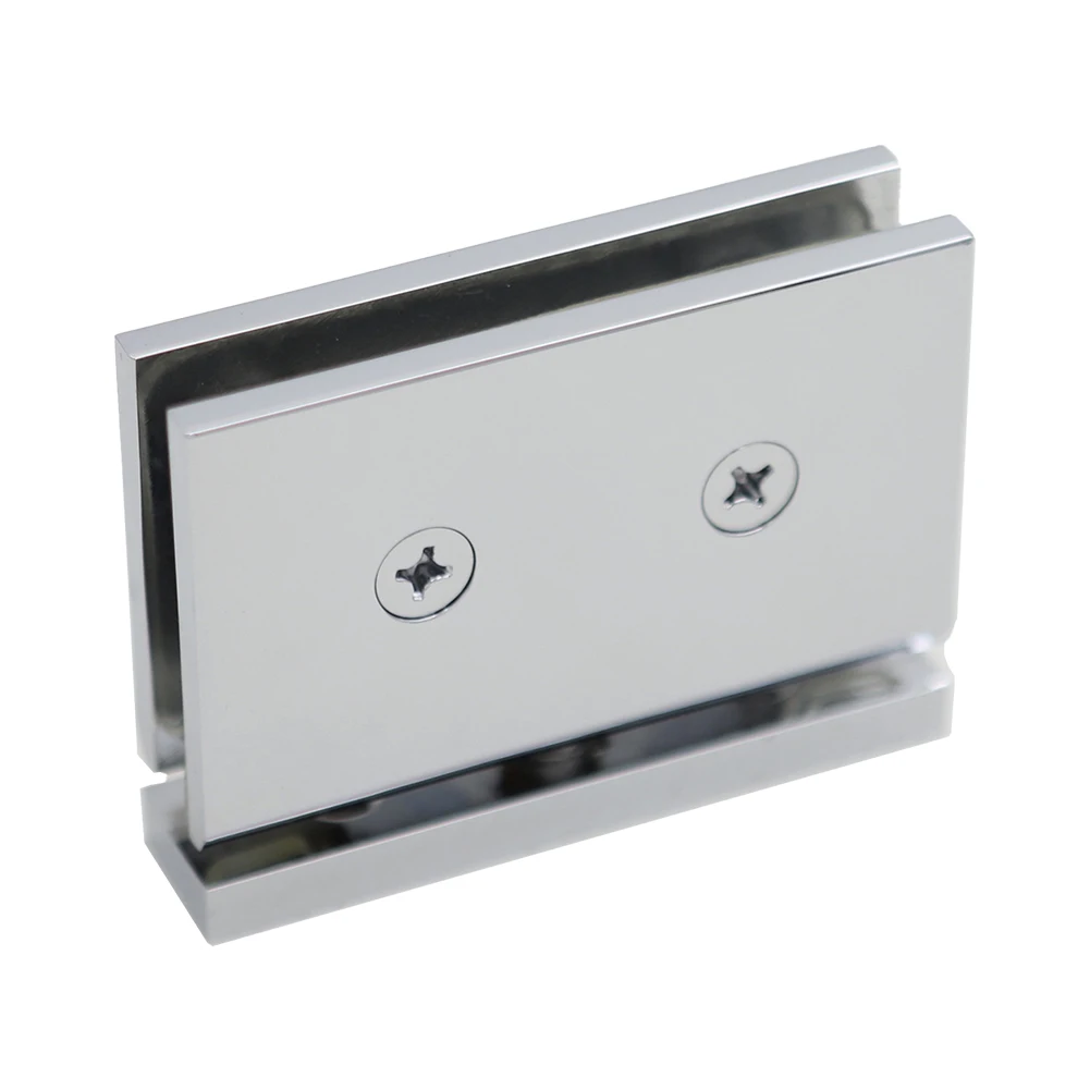 

Elegant 360 Degree Glass Clamp Holder in Brass Designed for 8 12mm Thick Shower Doors Enhances Bathroom Aesthetics