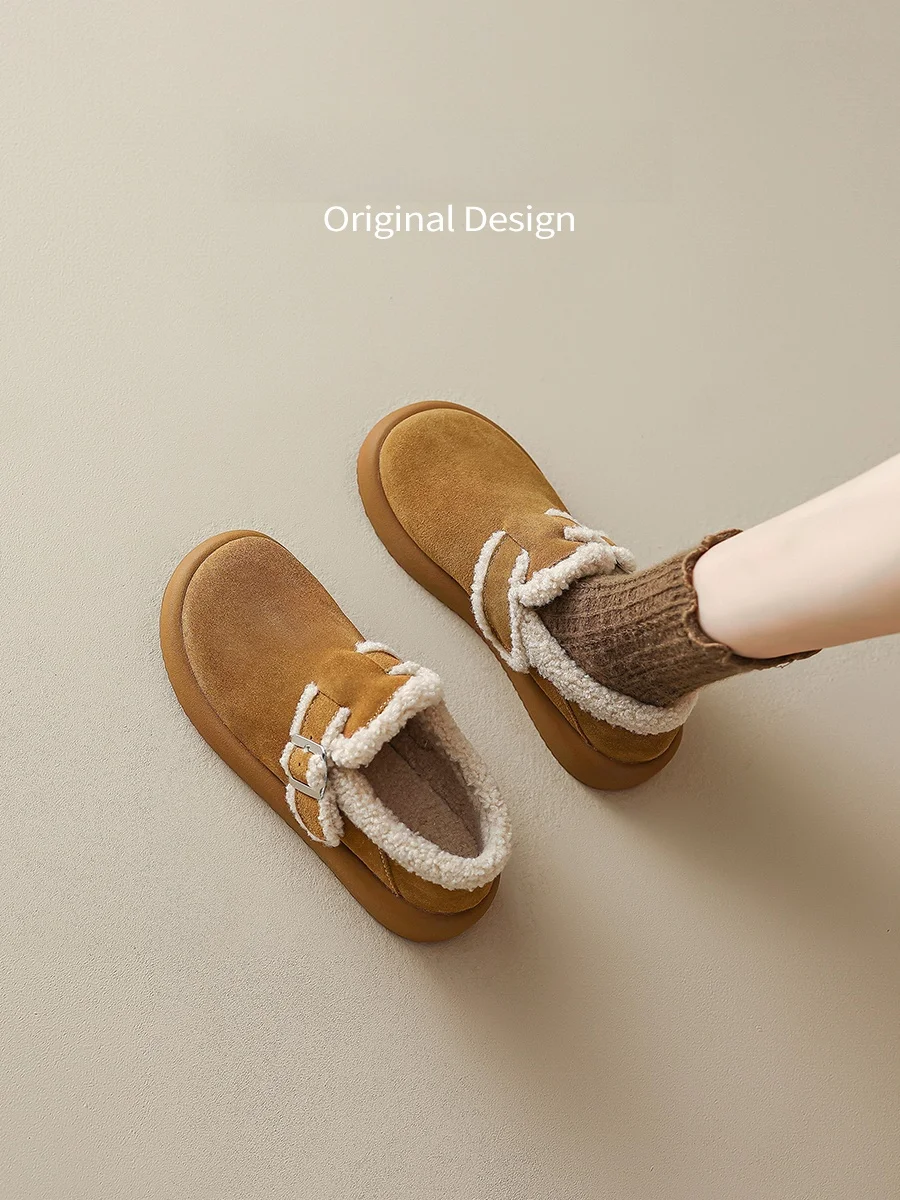 bottes-de-neige-d'hiver-en-cuir-bleu-pour-femme-bottes-ort-doublees-de-fourrure-bout-rond-semelle-en-caoutchouc-bottes-chaudes-faion