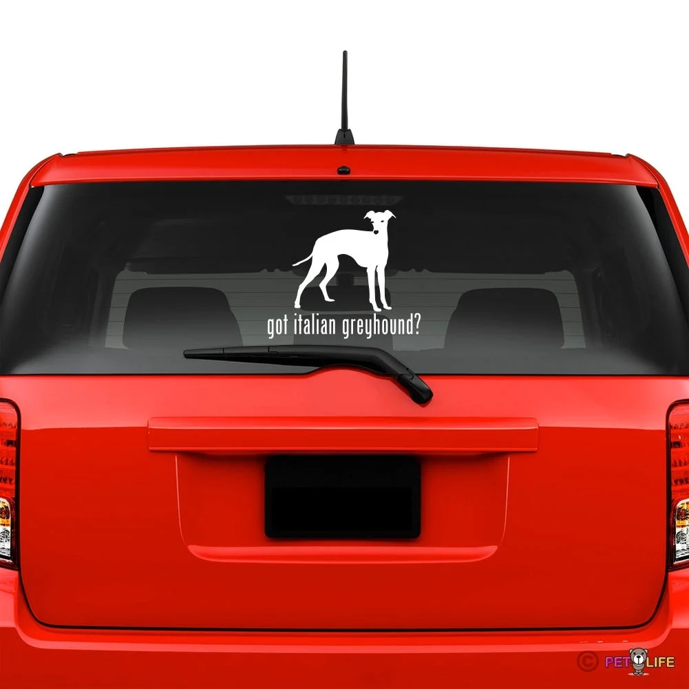 For Got Italian Greyhound Windshield Sticker Vinyl Auto Window iggy ig car decals