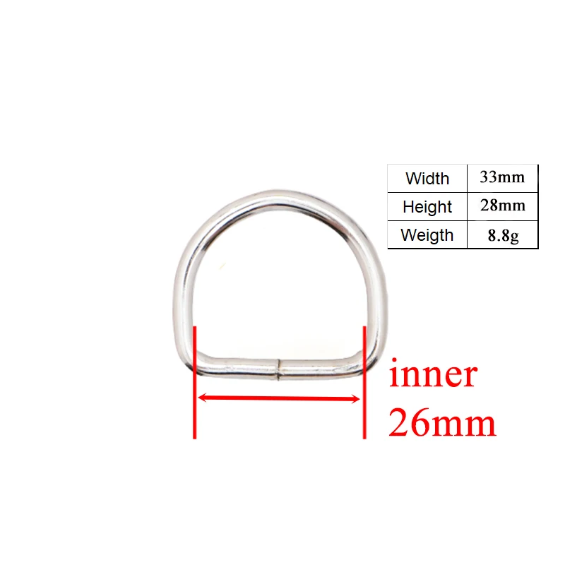 1pc DIY for Dog Collar Needlework Luggage 3.0Ccm Sewing 2.0cm handmade manual button 1.5cm D Ring semi ring Buckle accessories