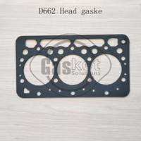 D1101 D1102 D1005 D1302 D1462 D1463 D662 S2200 Head Gasket For Kubota Engine 1623103310 1G063-03310 16561-03310 15602-03310