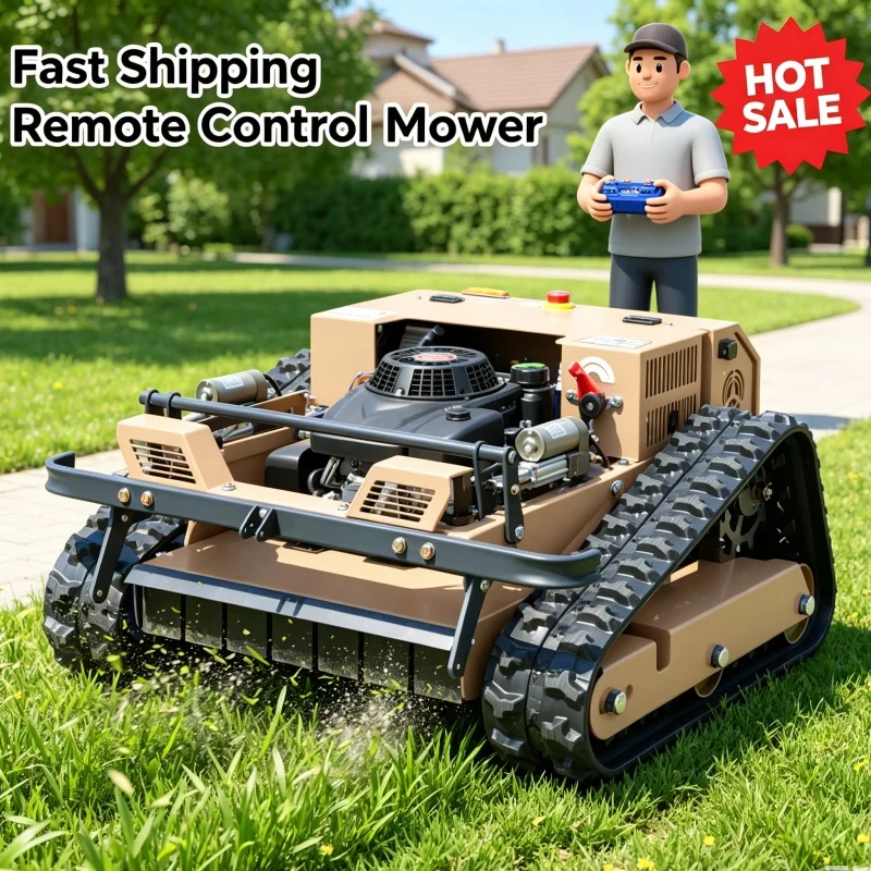 Customized Factory Direct Remote Control Lawn Mower Zero Turn Lawn Mower Self Propelled Lawn Mower Multi Function For Farm Yard