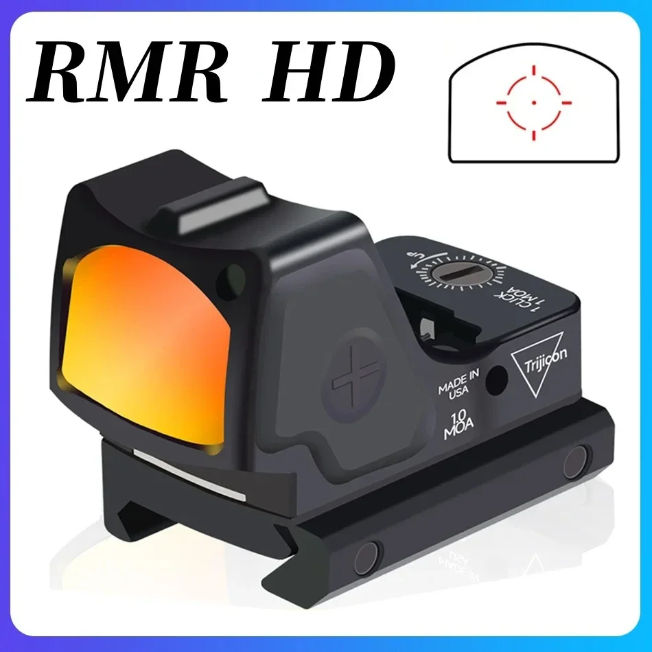 

Tactical RMR HD Reflex Red Dot Sight for GLOCK Pistol Handgun Mini RMR Optic Reflex Sight Fit Rifle Airsoft Picatinny Rail Mount