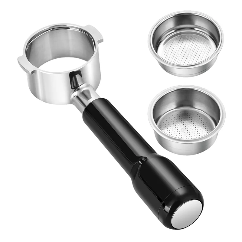 Бездонный портафильтр 51 мм с 2 корзинами для фильтров для Delonghi ECO310/ECP35.31/ECP3631 Бездонный бездонный портафильтр-A77G