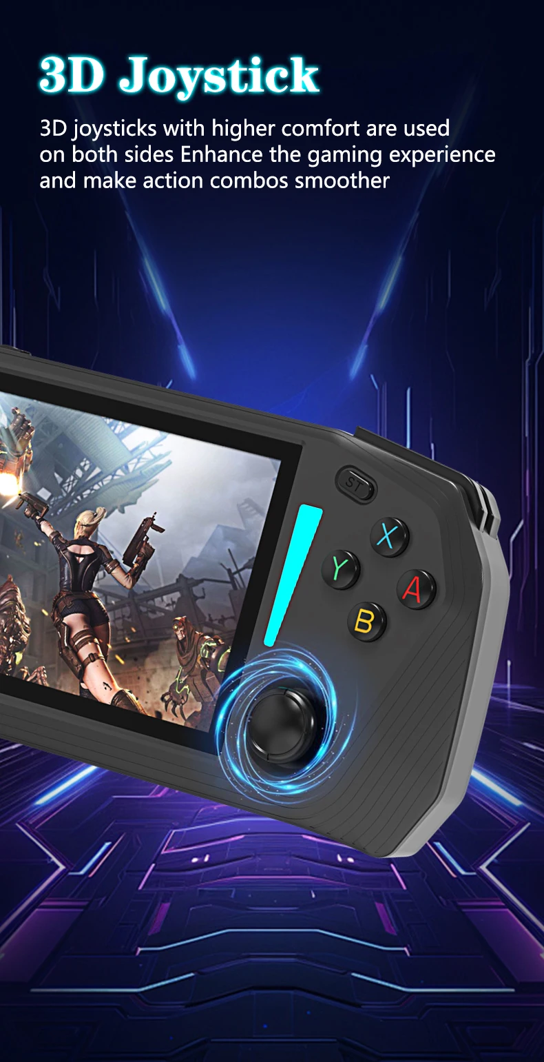 Retro Handheld Game Console Portable Arcade Gaming Player_voghion.com