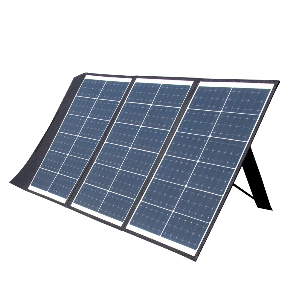 

100W Portable Folding Outdoor Camping Monocrystalline Silicon Foldable Solar Panel