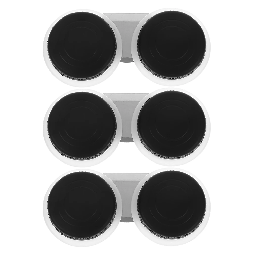 

3 Pcs Oil Painting Color Palette Drum Cup Children Paintbrush Tool Water Kids Holder Plastic Double