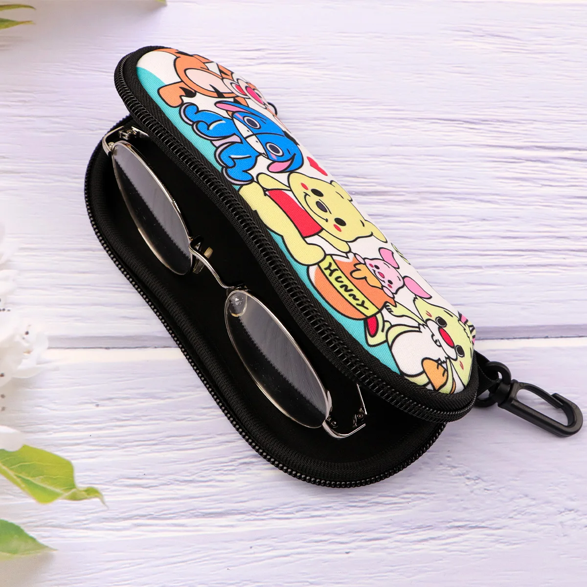 Classic Movie Anime Figures Eyewear Cases Cover Sunglasses Case Cartoon Animals Glasses Box With Zipper Portable Eyeglass Cases image 6