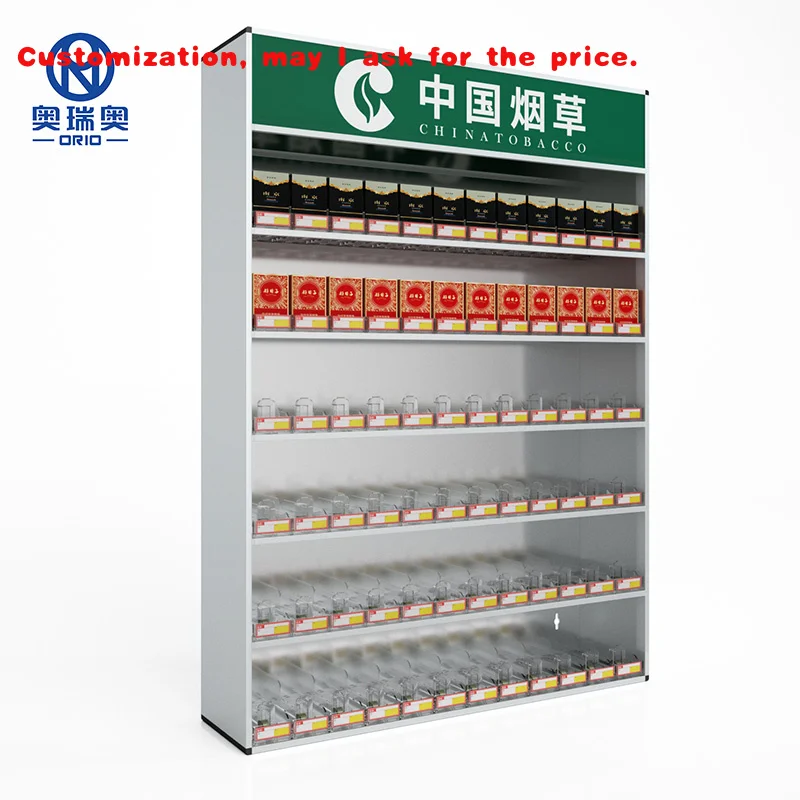 

custom.Factory Aluminum Cabinet Holder Display Cabinet Retail Showcase Smoke Store