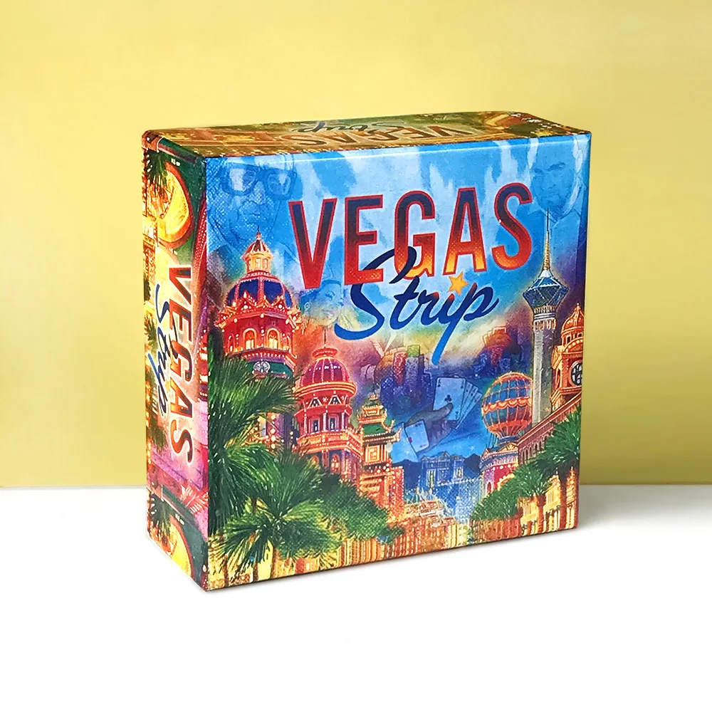 

Настольная стратегическая игра Hot Games Vegas Strip для всей семьи, 2-6 игроков, казуальная веселая карточная игра для вечеринок на китайском и английском языках