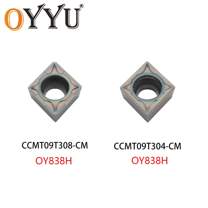 

OYYU High Hardness Turning Tool CCMT09T304-CM CNC Lathe Cutting Tools Carbide Inserts CCMT CCMT09T308 09T304 09T308 CM OY838H