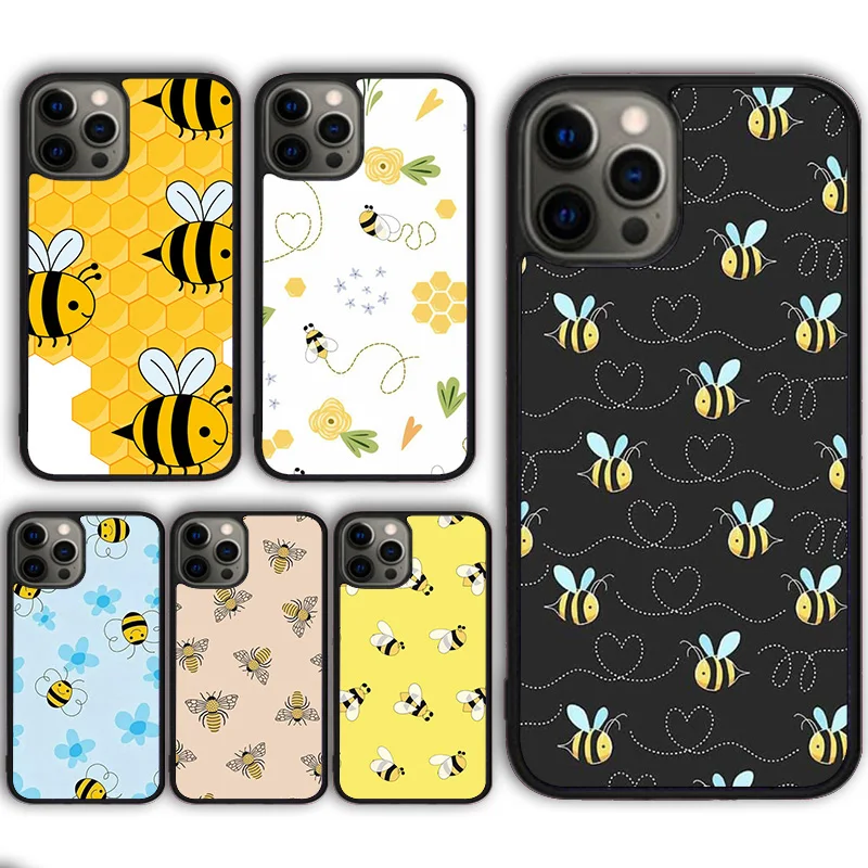 Bumble Bee Honeycomb Honey Phone Case Cover for iPhone 16 15 SE2020 13 14 11 12 Mini Pro Max 6 7 8 Plus coque fundas Shell