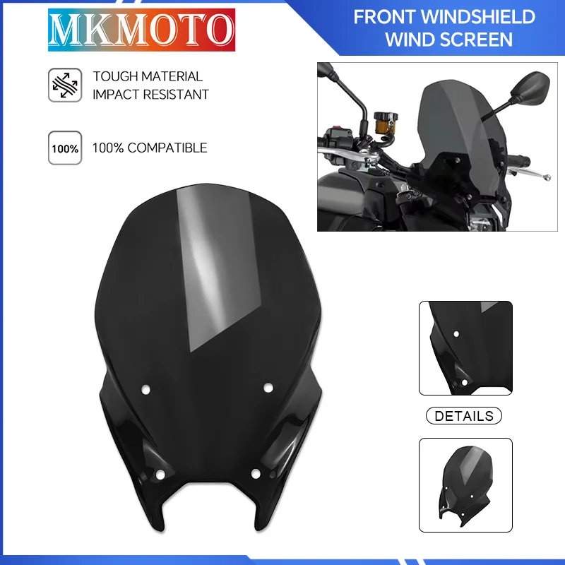 

MT09 2025 High Quality Front Windshield Windscreen For MT-09 mt09 24-25 Motorcycle Sport Wind Shield Screen Wind Visor Deflector