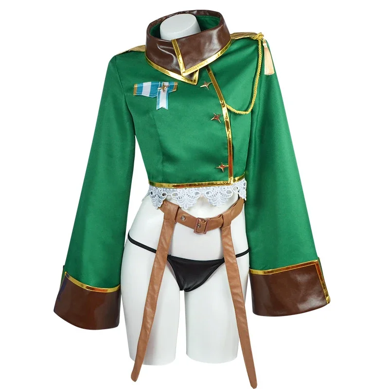 Anime Araga Kiwi Cosplay Costume Adult Women Girls Military Uniform Suit Halloween Party Outfit